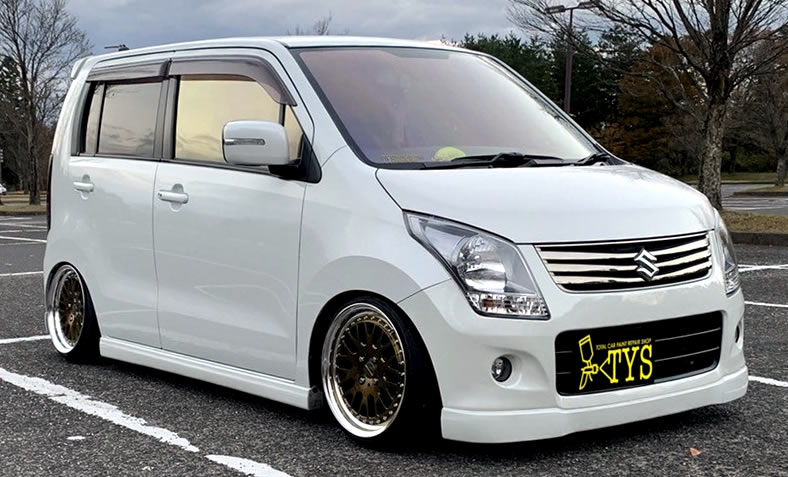 フォグランプ追加及びフロントバンパー加工