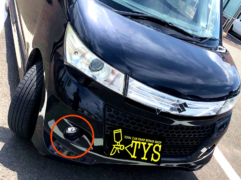 フォグランプ廻り及びフォグランプ移植の一例／Step1